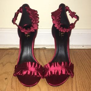 Nicole Miller Satin Heels